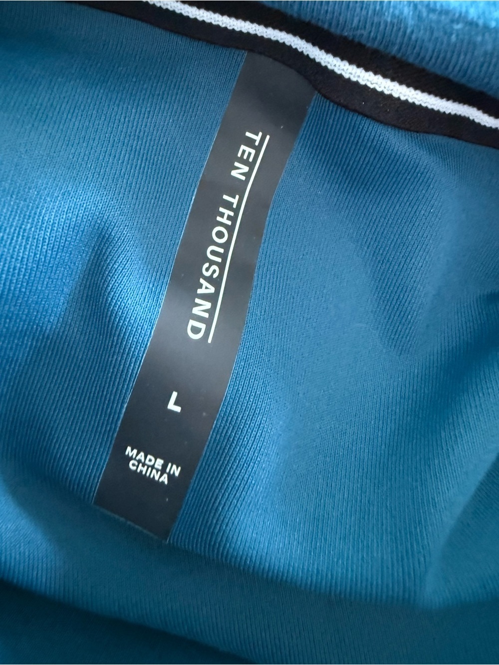Ten Thousand Midweight Tech Hoodie Solar Blue NEW Large L - Picture 4 of 4